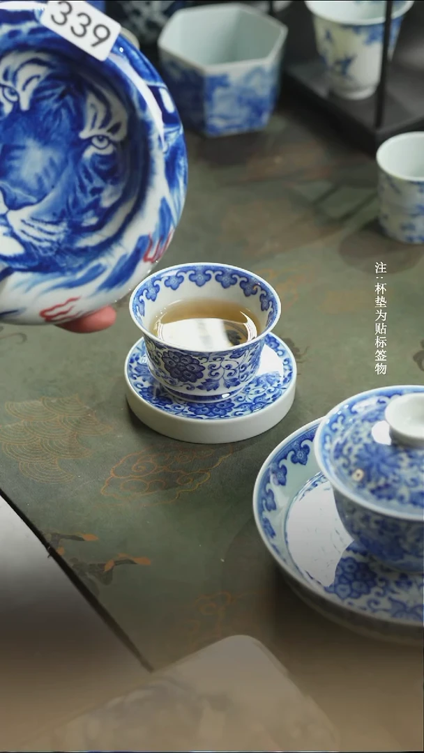 杯子瓷全手工全手绘339
