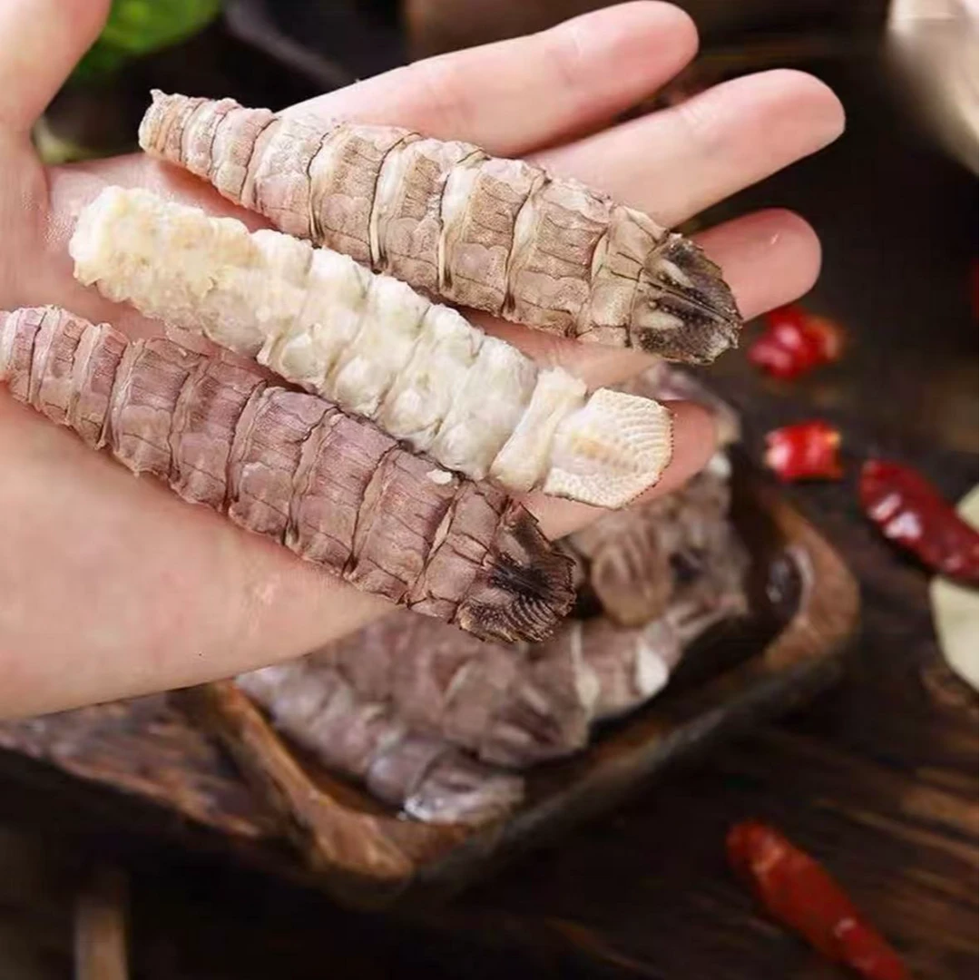 渔嫂海鲜 手工去壳虾婆肉 现剥现发 皮皮虾 200g左右/包 到手5包