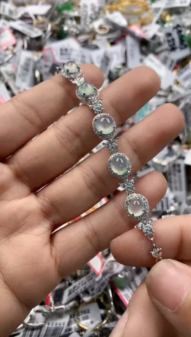 银S925镶嵌戒指翡翠555    7