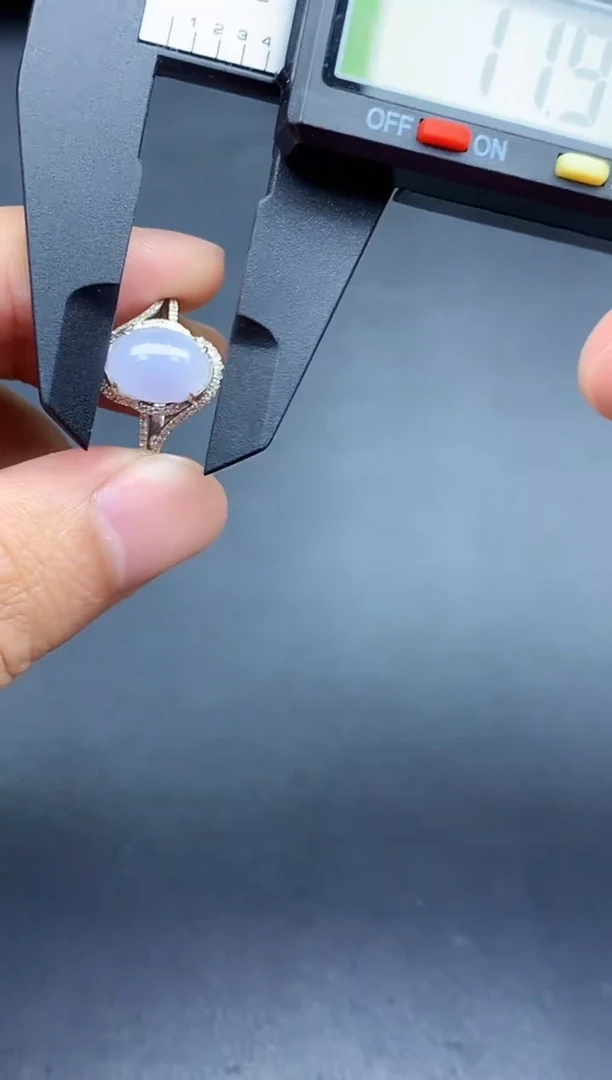 18K金镶嵌戒指翡翠351-春日珠宝