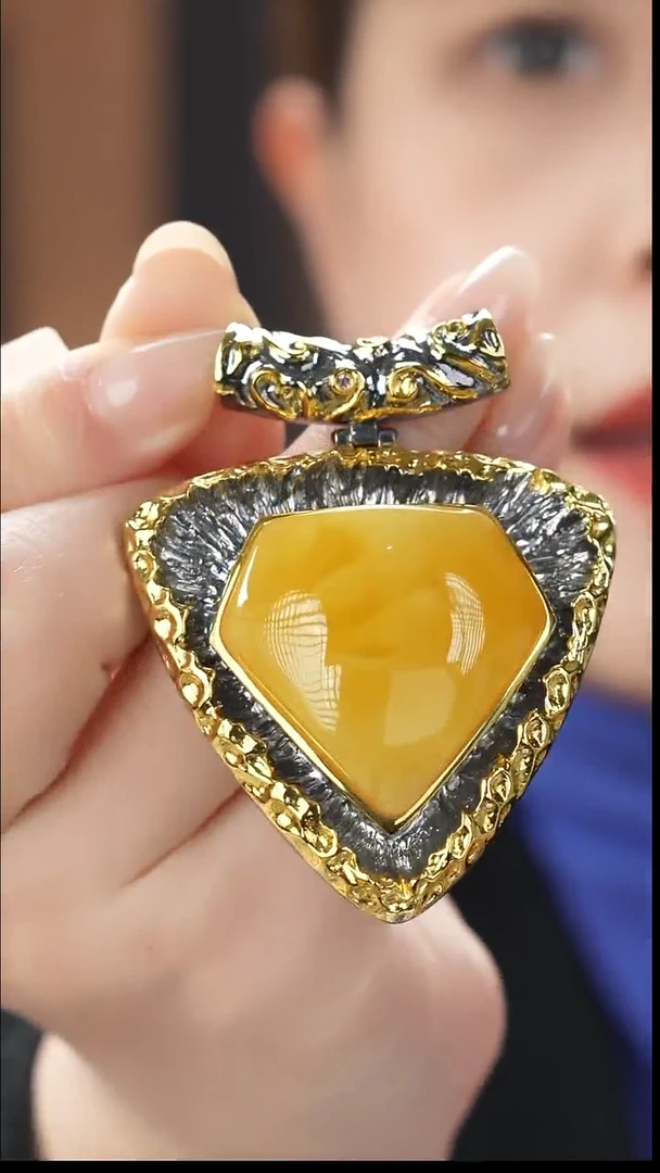 琥珀吊坠(不含链)未镶嵌福利蜜蜡吊坠