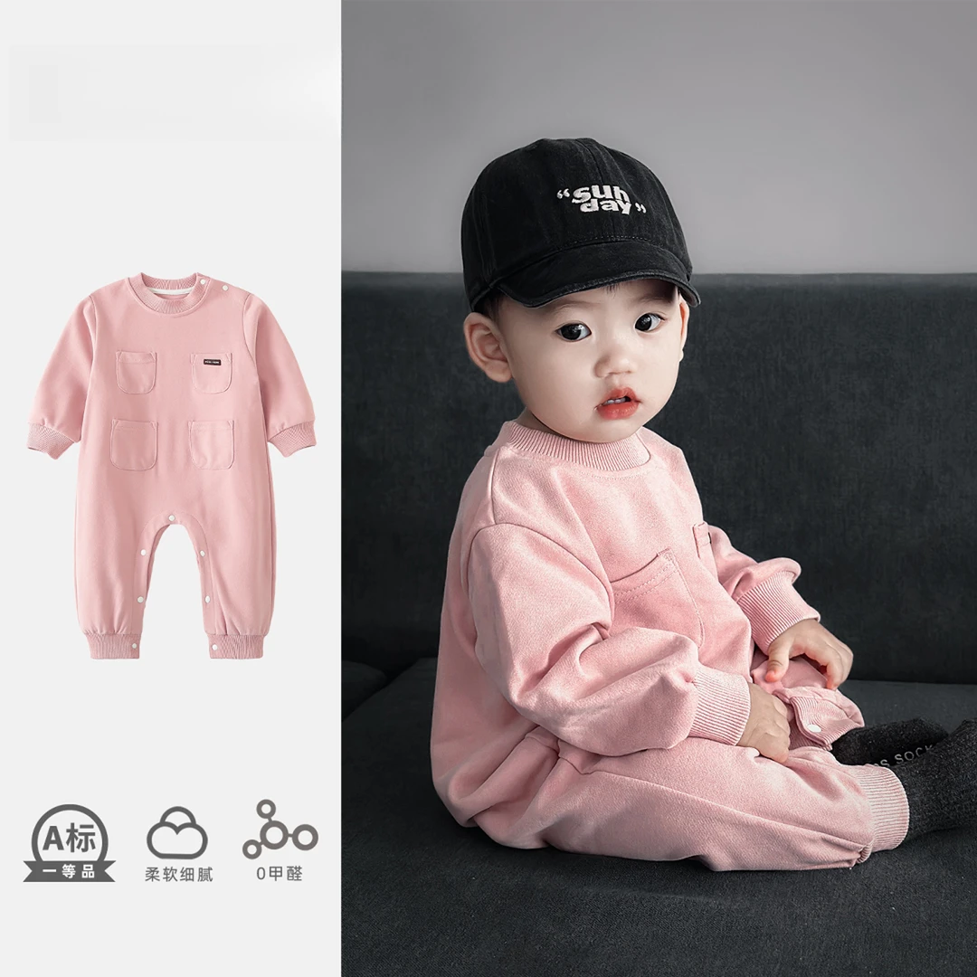 男宝宝衣服秋装洋气新生婴儿连体衣春秋款婴幼春秋款满月宝宝衣服