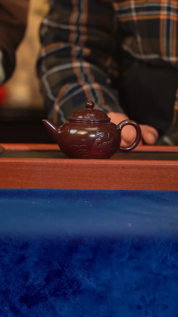 紫砂 宜兴紫砂 CJY   豆青 柴烧 水平