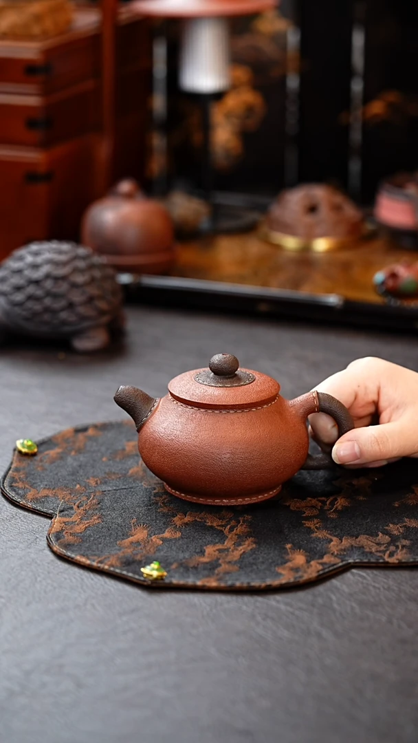 茶杯紫砂皮革茶壶