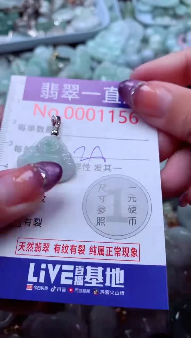 翡翠未镶嵌吊坠(不含链)1156