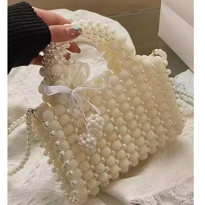 时尚百搭珍珠斜挎包814639