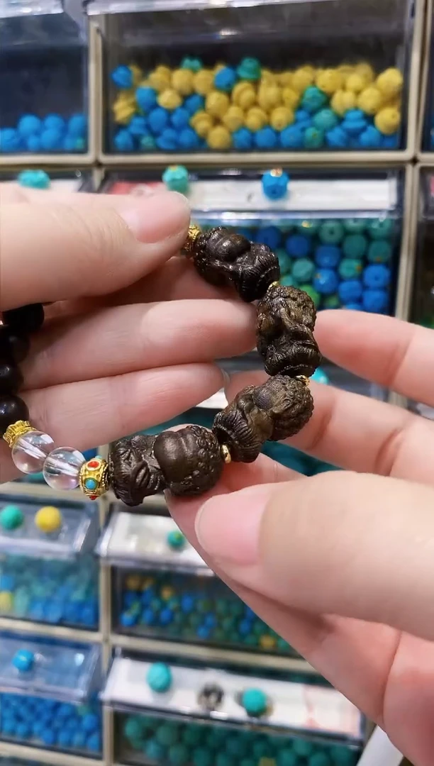 【闪购商品】非洲檀香无事牌四不小佛沉