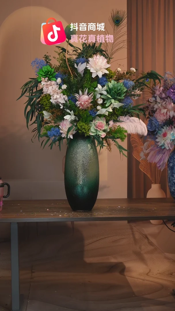 藤：带花瓶+花束一套