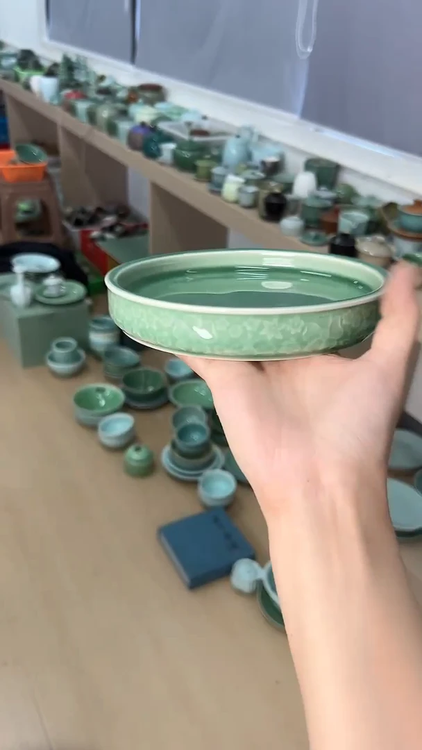 龙泉云间青瓷小米茶器