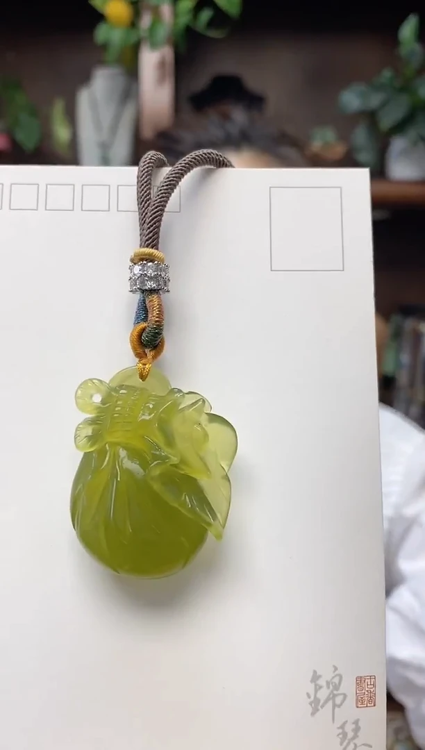 未镶嵌岫玉吊坠多样性发货其中发一