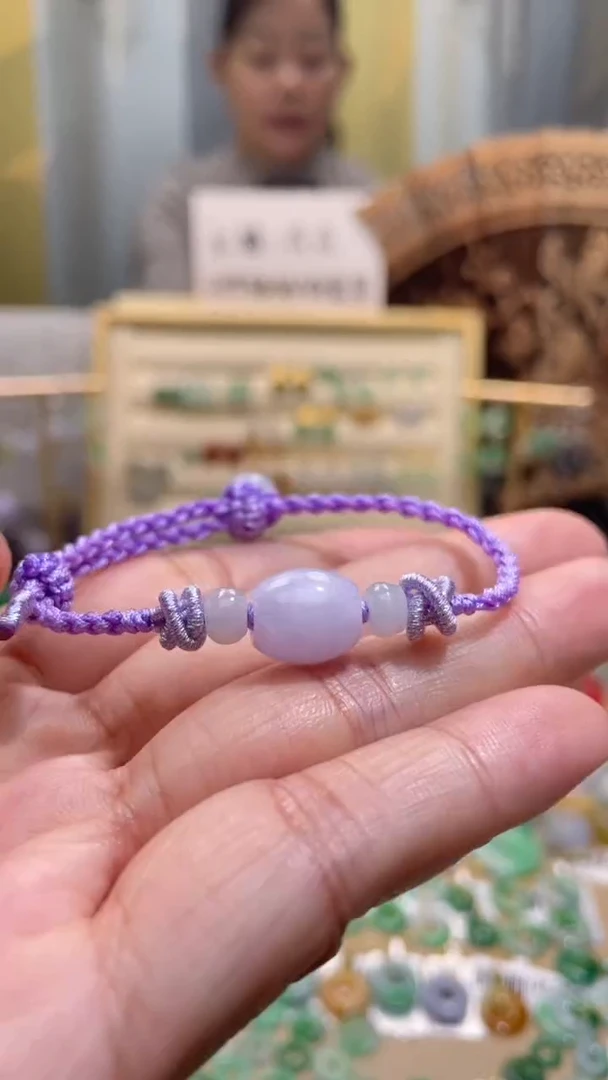 颈饰未镶嵌翡翠路路通手绳