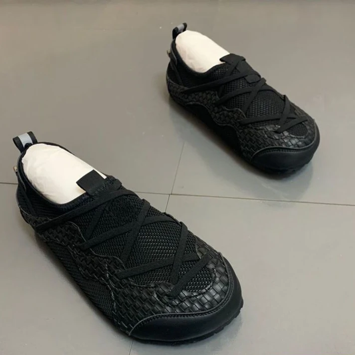 懒人一脚蹬男鞋2025年夏季新款凉爽网面透气网鞋潮男老北京单鞋子