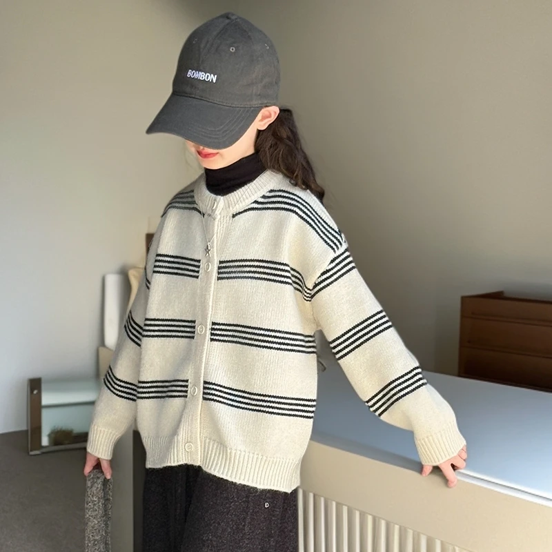 简约潮牌店铺儿童服装2025年款衣服女童装春秋装外套6-12岁高级感