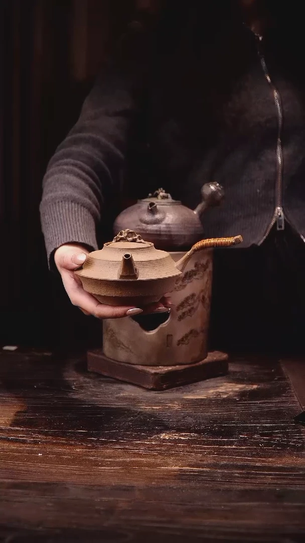 纯手工珊瑚石侧把