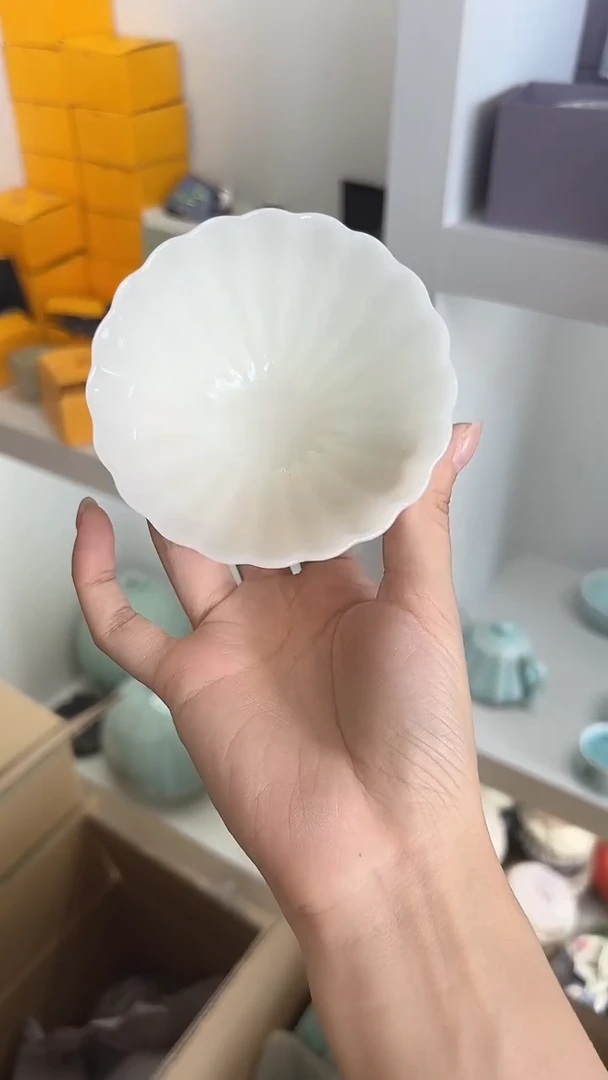 龙泉云间青瓷小米茶器