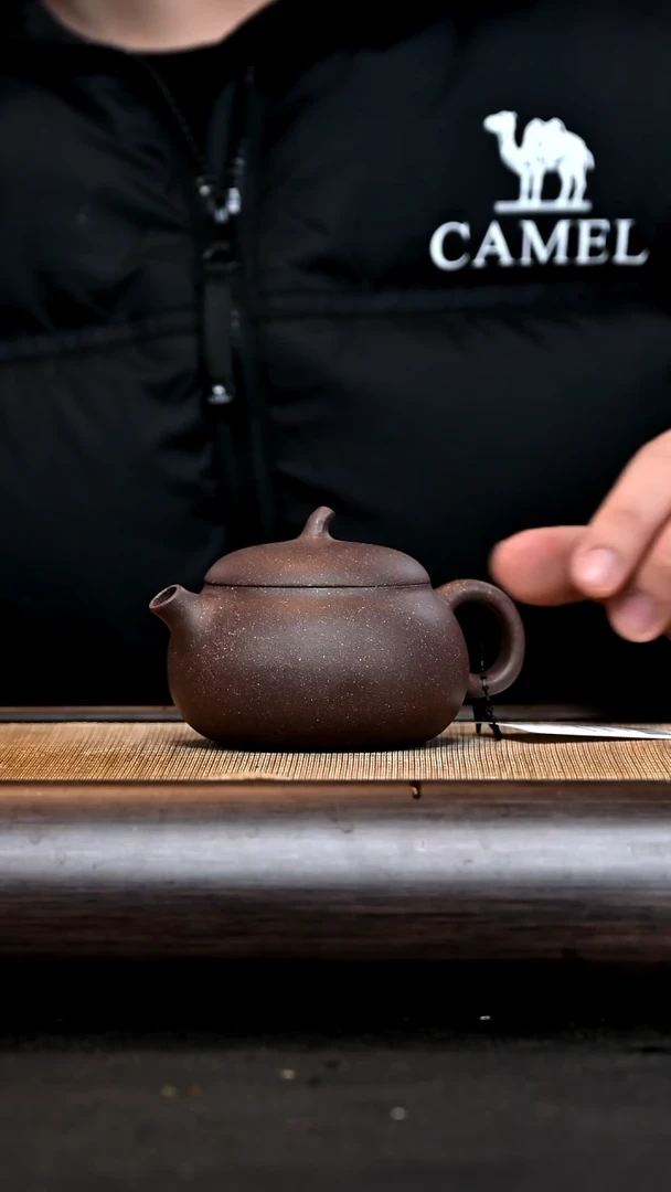 【闪购商品】紫砂茶壶GP16109 茄段 蟹壳青