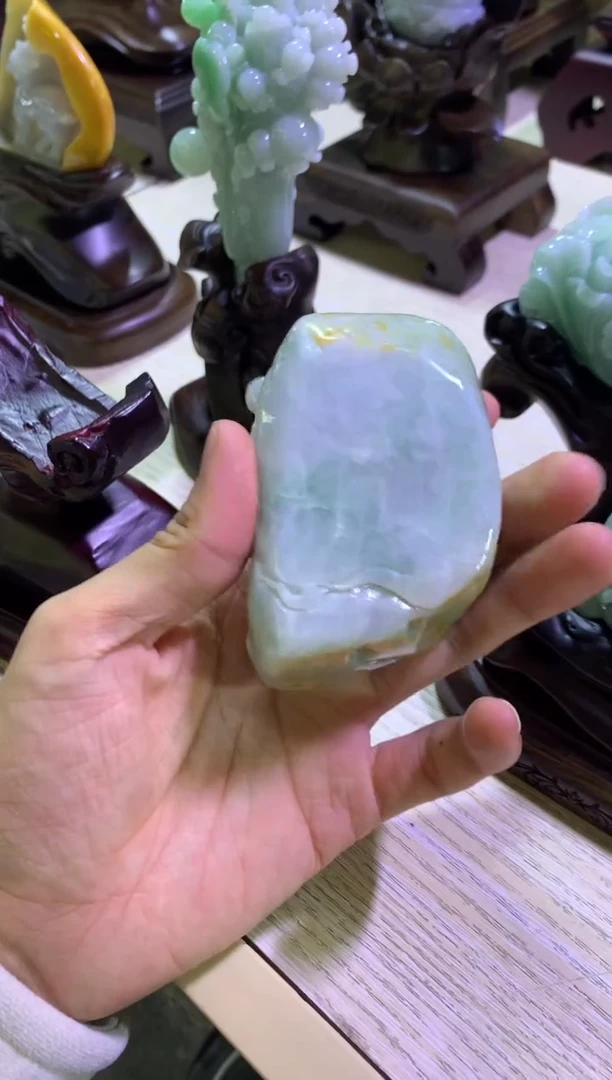 未镶嵌挂件翡翠落***情翡翠摆件