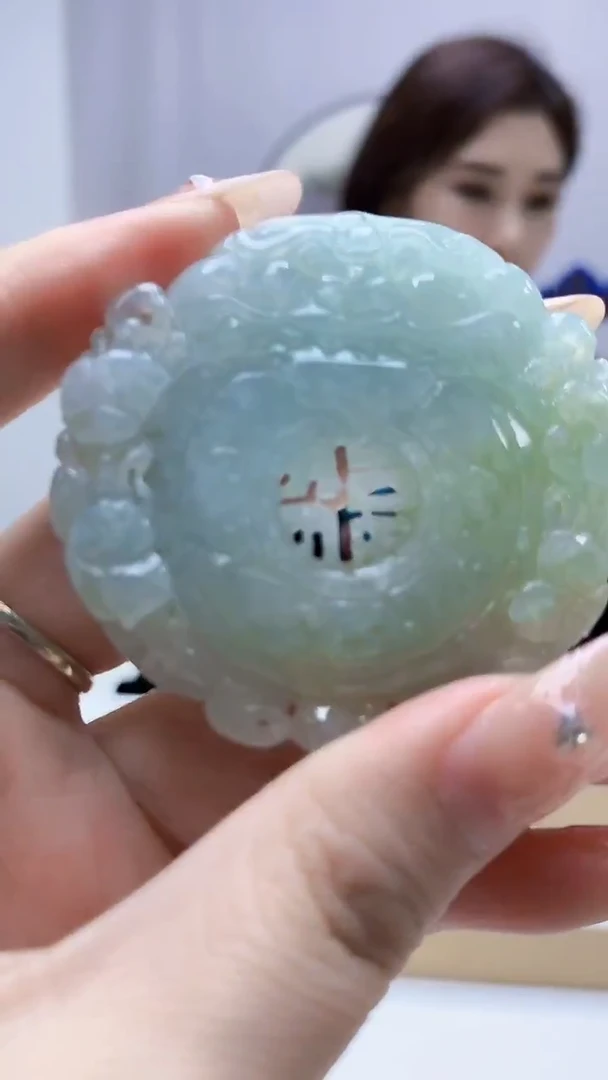 未镶嵌定制翡翠4829DD-毛货挂件61