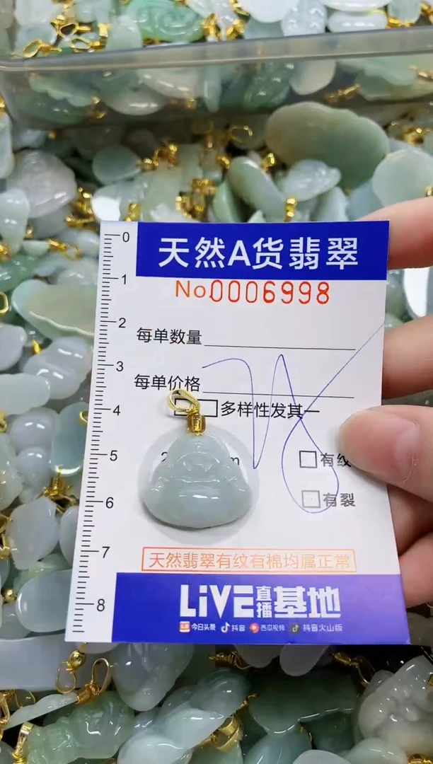 颈饰未镶嵌翡翠天然A货翡翠