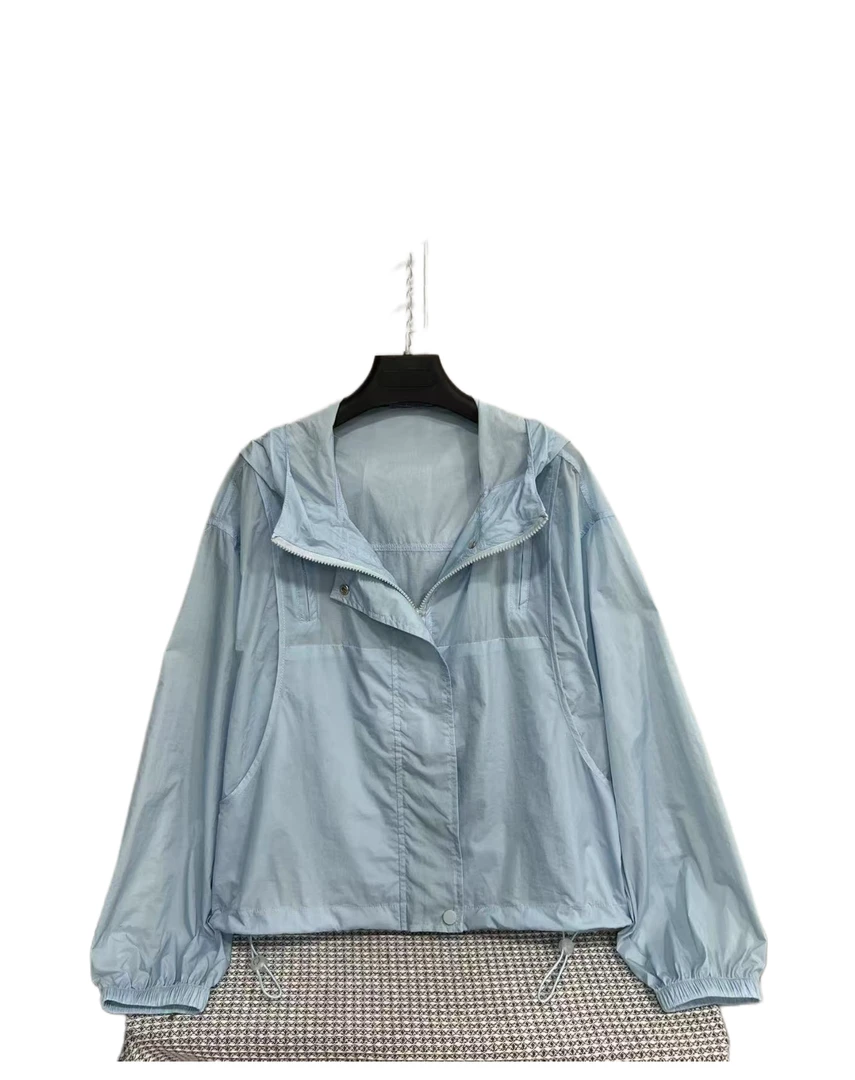 3121  拉链  纯色  简约  连帽  休闲  短外套