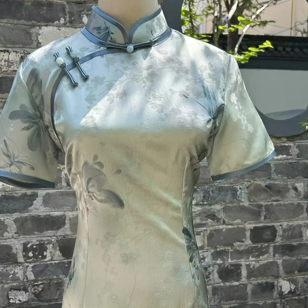 【蝶梦瑶光】2025夏季新款优雅大方日常百搭修身女旗袍