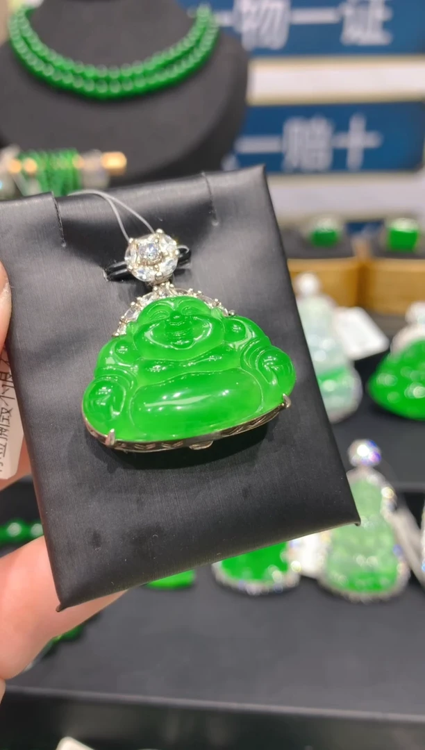 颈饰银S925镶嵌翡翠33一季