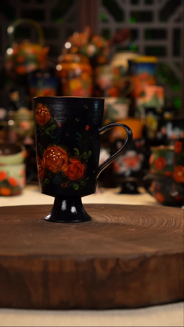 油画   釉下彩    杯子