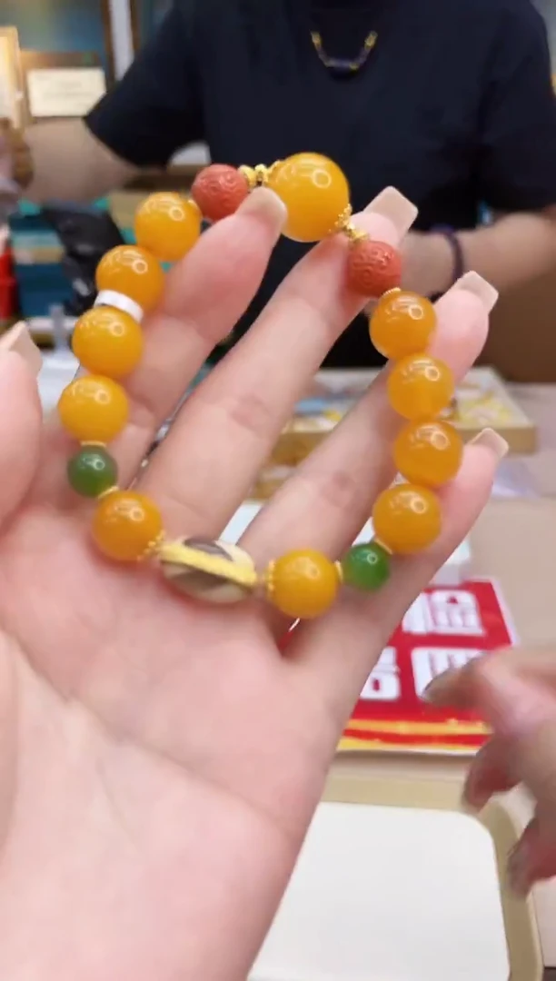 手链蜜蜡未镶嵌@@ZY11212043