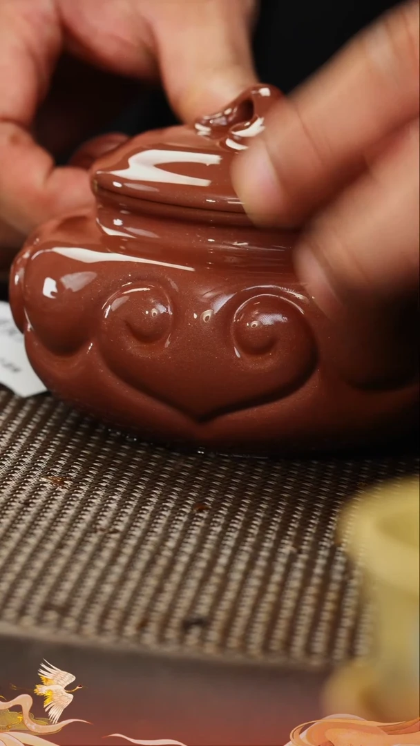 茶壶紫砂紫砂壶35 底槽清 如意仿古