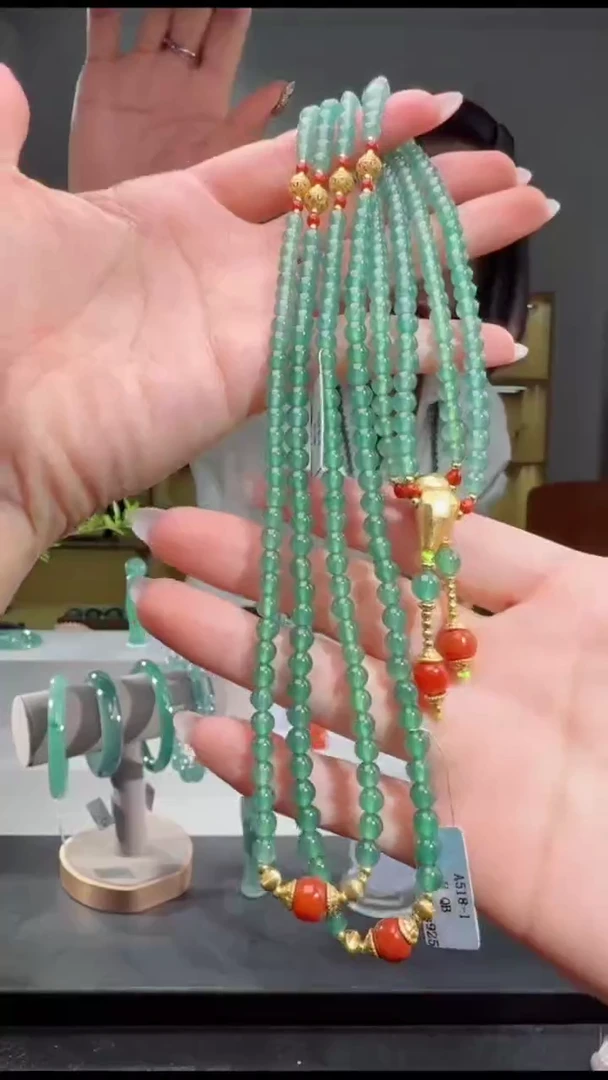 项链未镶嵌翡翠长串（多样性发其一）