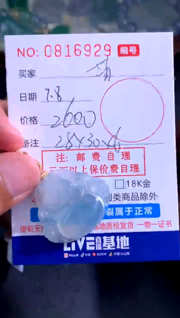 翡翠未镶嵌颈饰苗**m苗