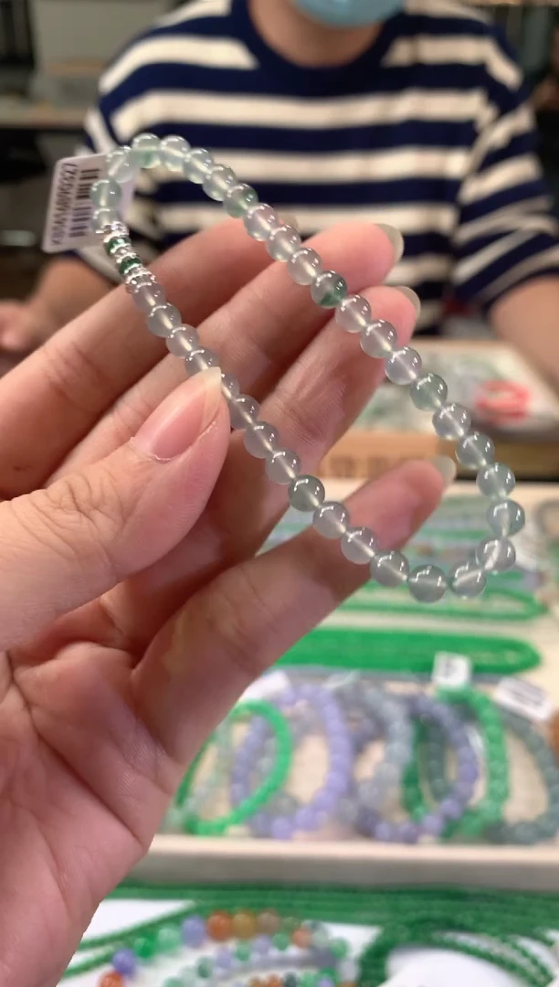 未镶嵌手串翡翠A363|5800