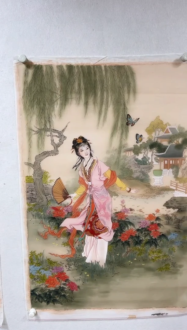 【闪购商品】绘画71人物 绢本  周卡    8平尺