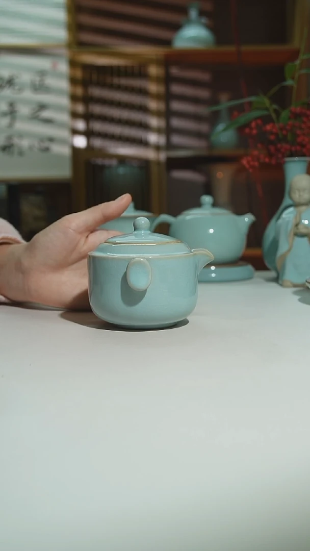 天青同福快客单壶二级0059