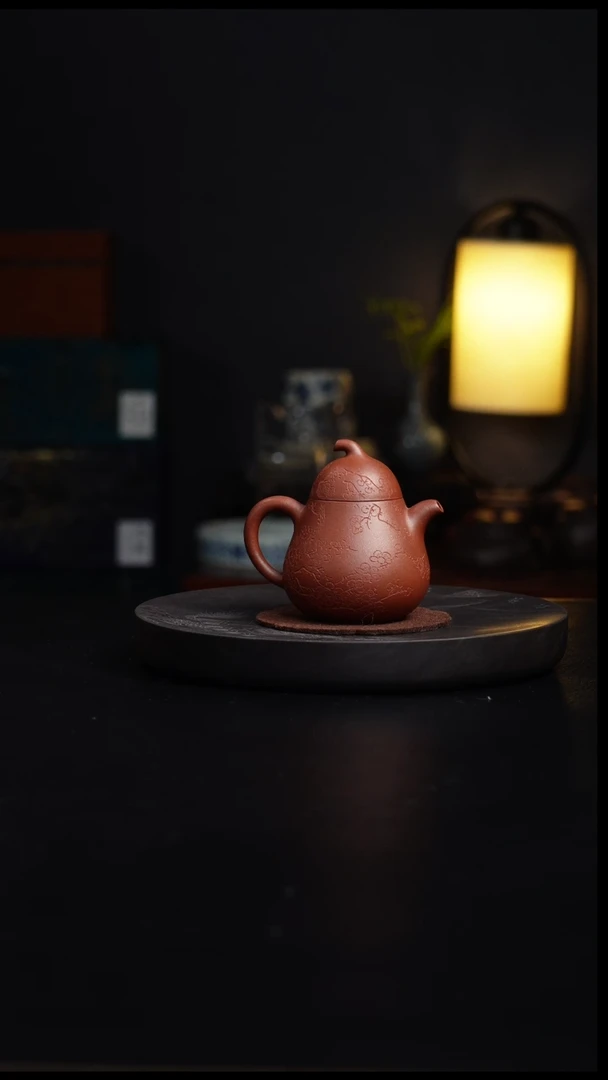 茶壶紫砂爸*石梅梨形壶