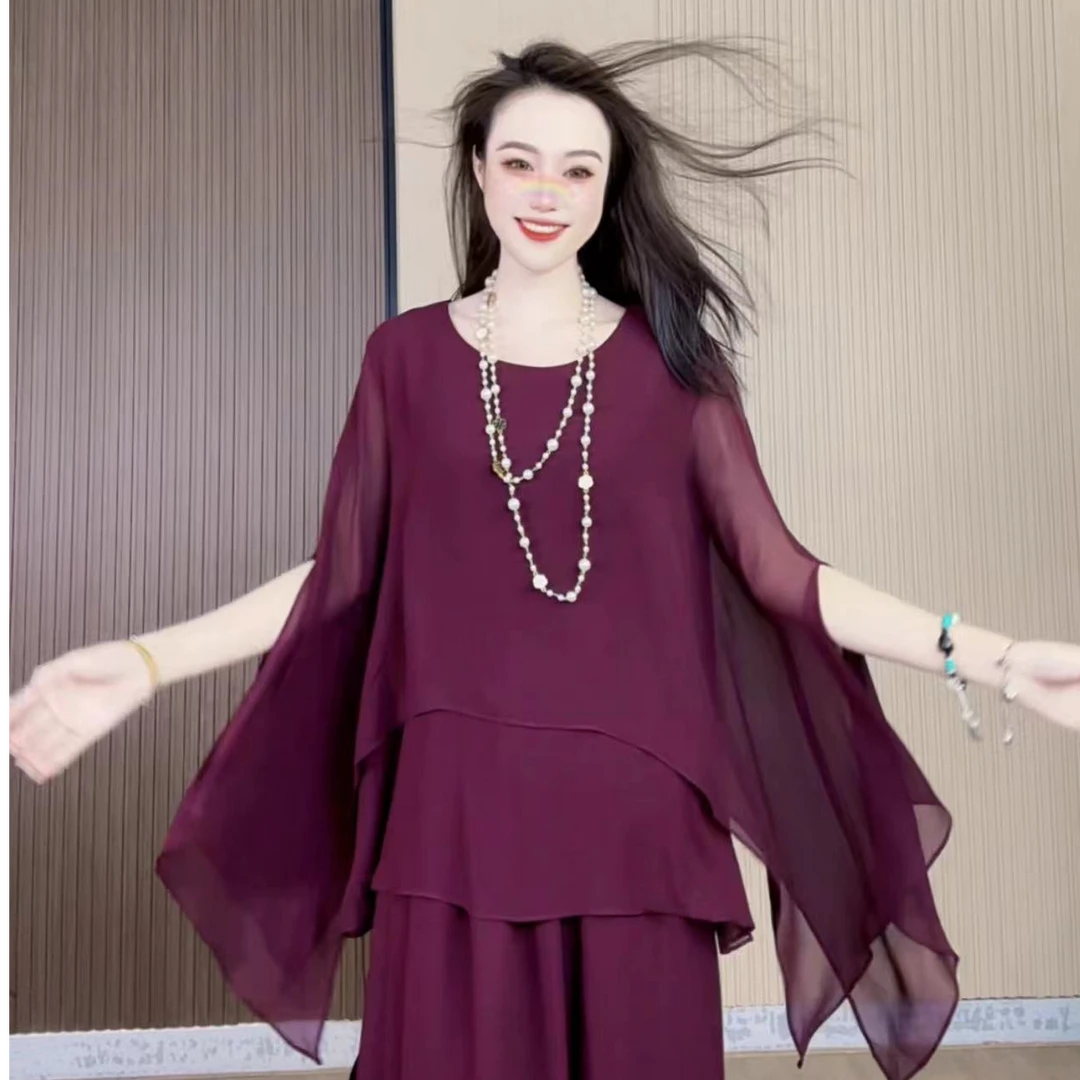 【爱菲雅】文文圆领套头显瘦上衣8809