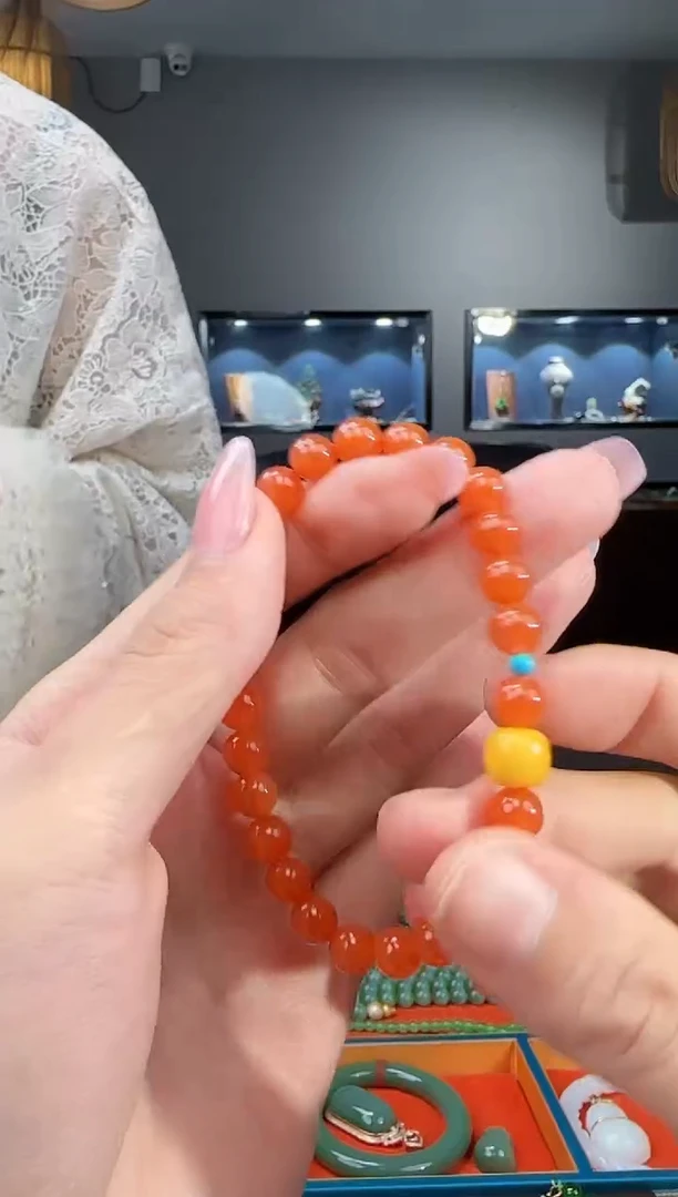 未镶嵌手链南红玛瑙1
