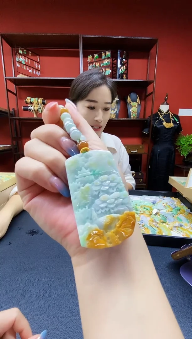 颈饰未镶嵌翡翠翡翠吊坠