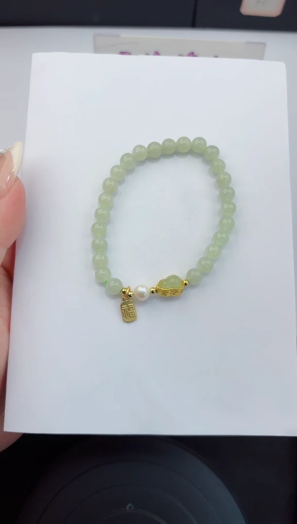 手串未镶嵌和田玉555嗨购微色差T葫芦