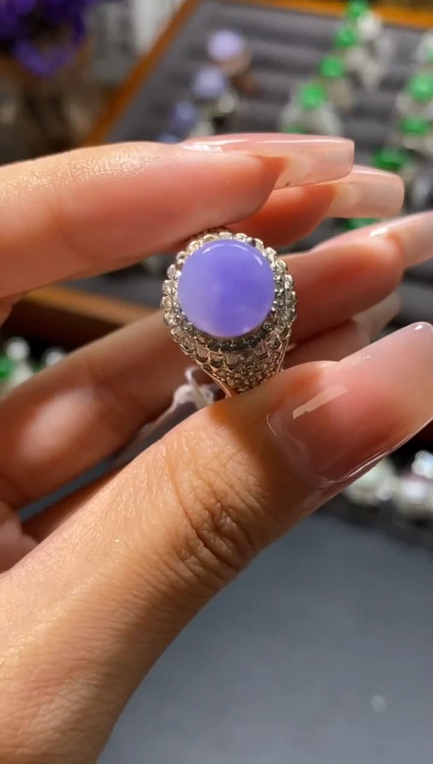 翡翠裸石未镶嵌冰蛋戒面裸石翡翠