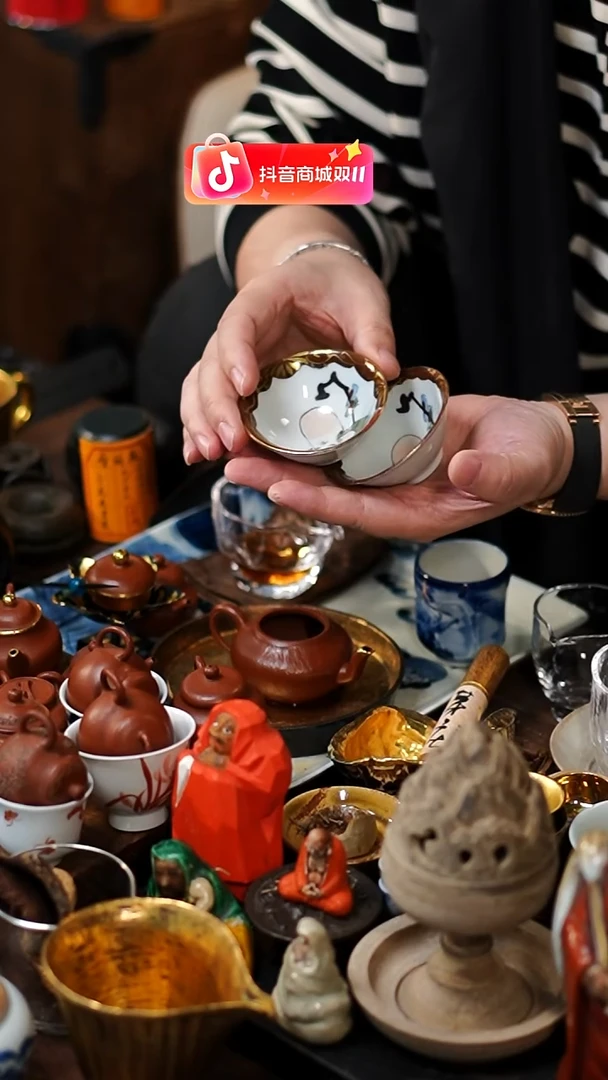 闪购45 2个茶杯功夫茶道具