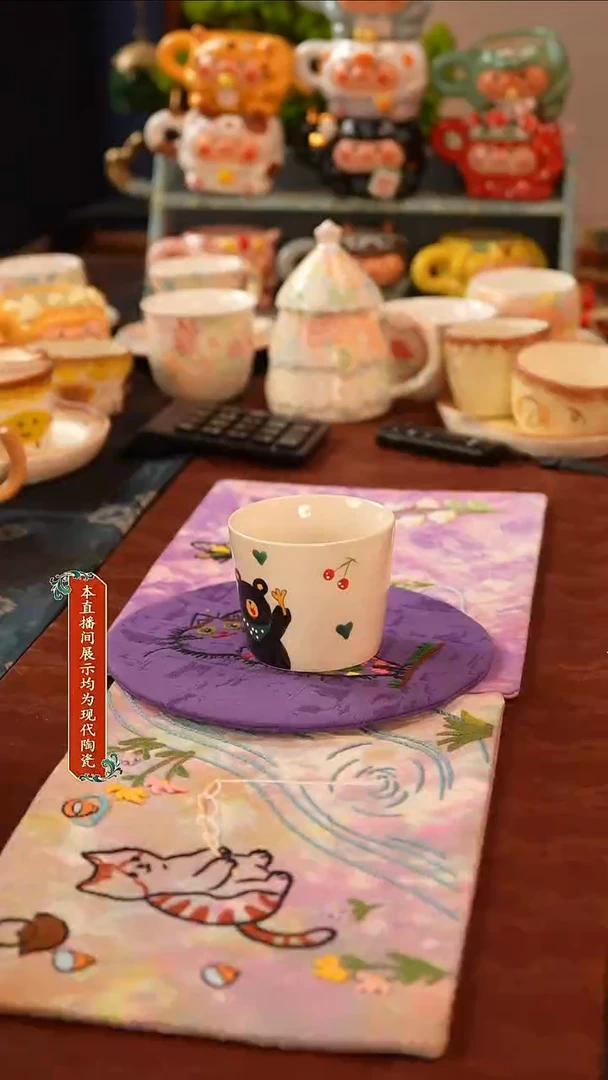 杯子景德镇纯手工手绘陶瓷