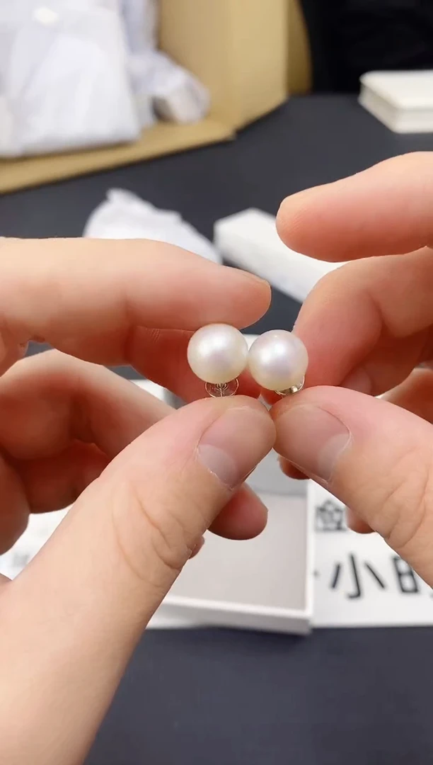 未镶嵌耳饰淡水珍珠ED1017