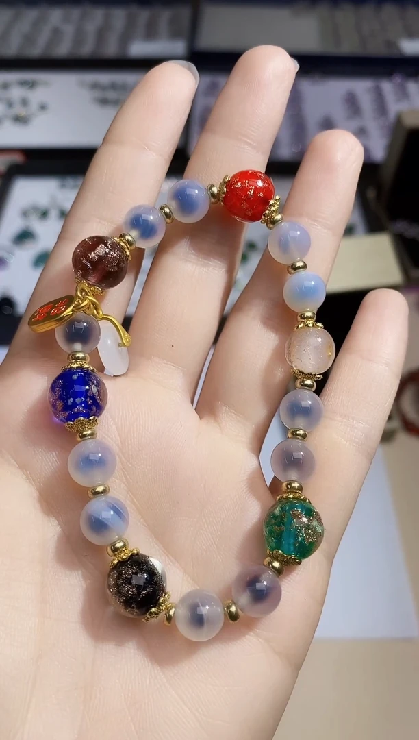 【闪购商品】玛瑙/玉髓手串合金多样性 发其一  【56】