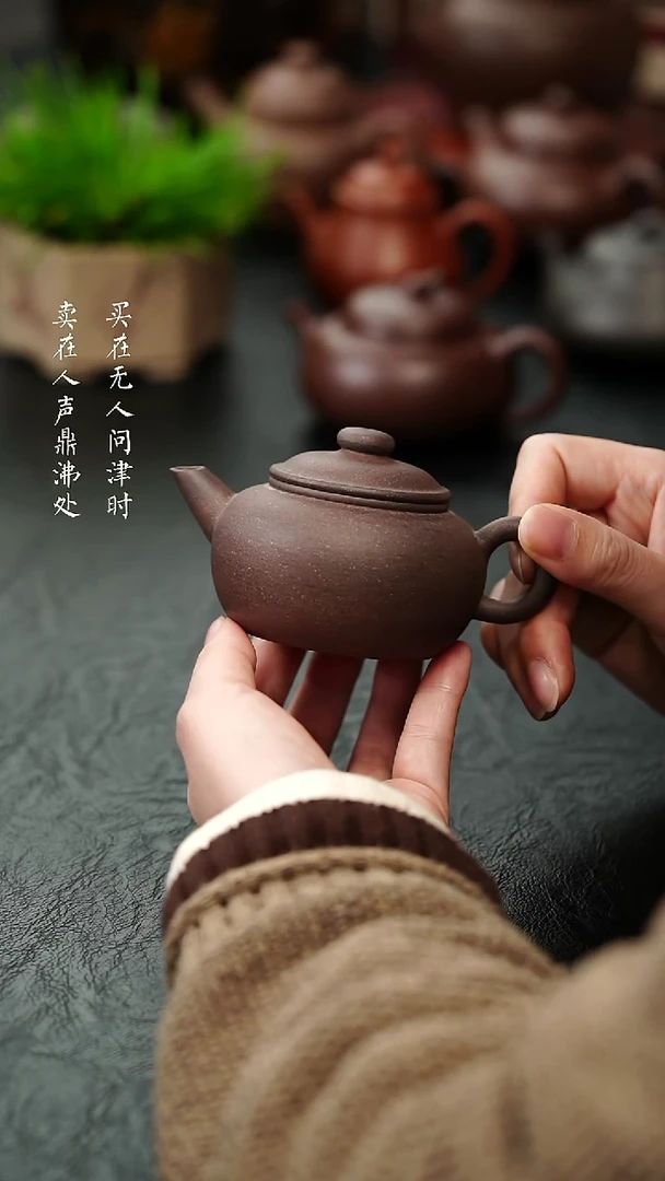 茶壶紫砂蒋莉全手巨轮珠