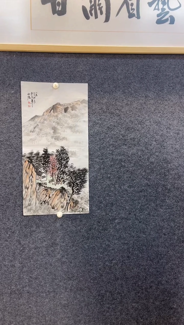 国画8962李西W山居1四尺四开竖软片