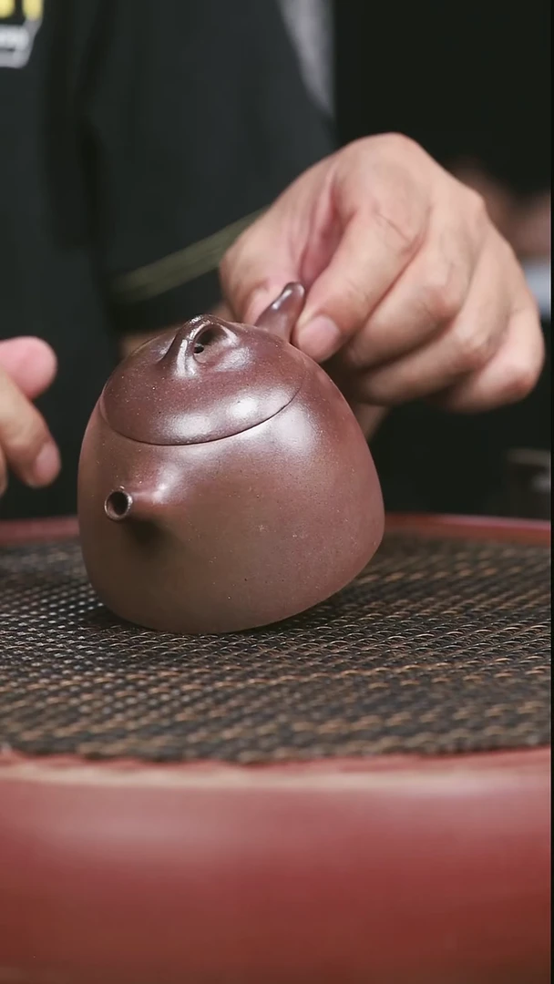茶壶紫砂29号180CC柴烧老紫泥秦权
