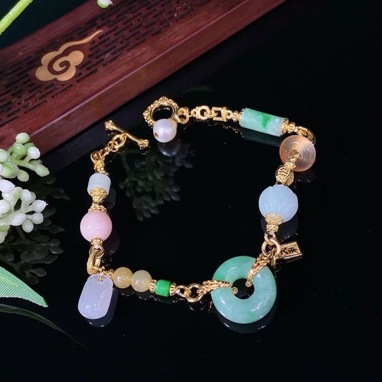 【安妮专属】翡翠平安扣手链 CHQS00001多样性发其一