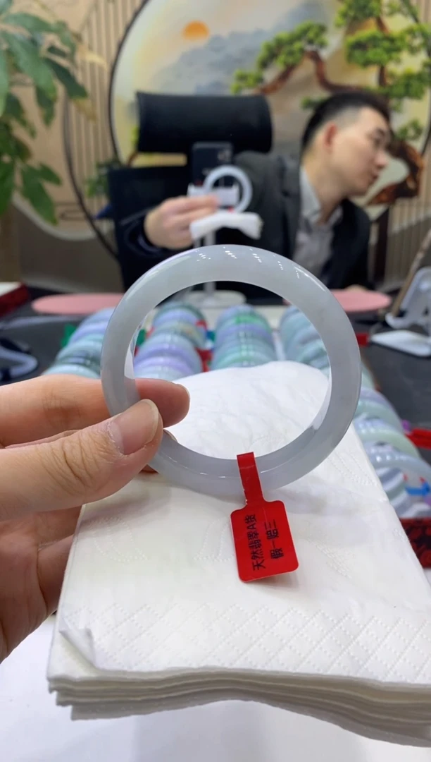 未镶嵌手镯翡翠骆*4467