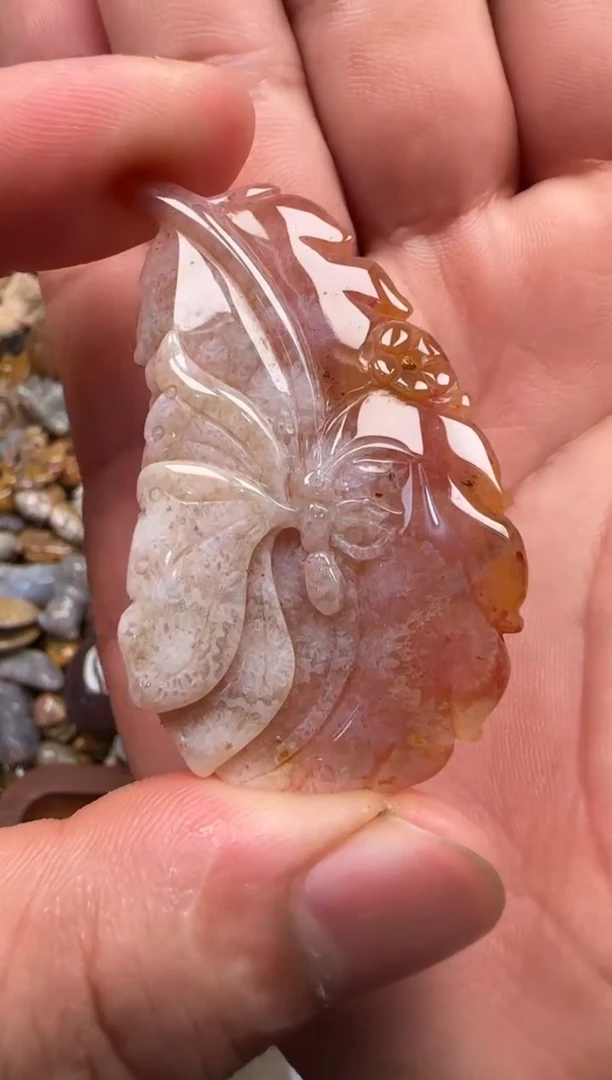 【闪购商品】硅化珊瑚（珊瑚玉）颈饰未镶嵌011